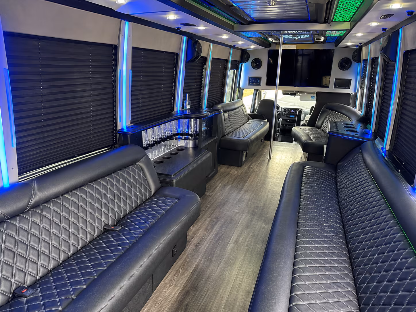party buses and group shuttles for timberwolves and lynx games