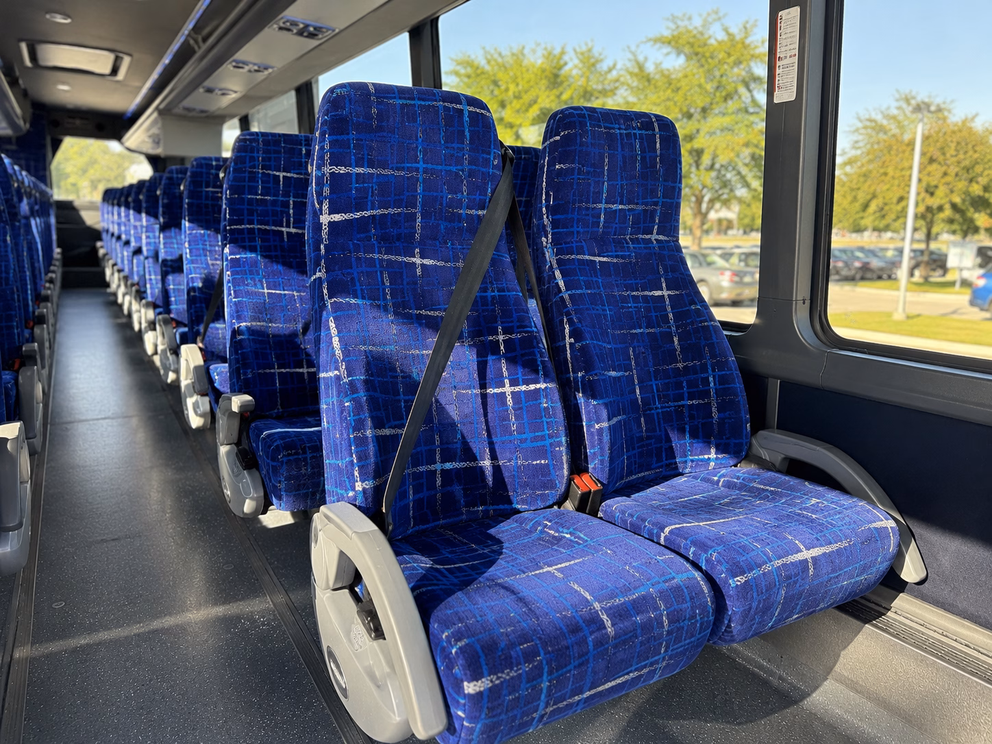 woodbury charter bus interior
