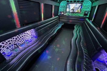 Woodbury Limo Bus Interior